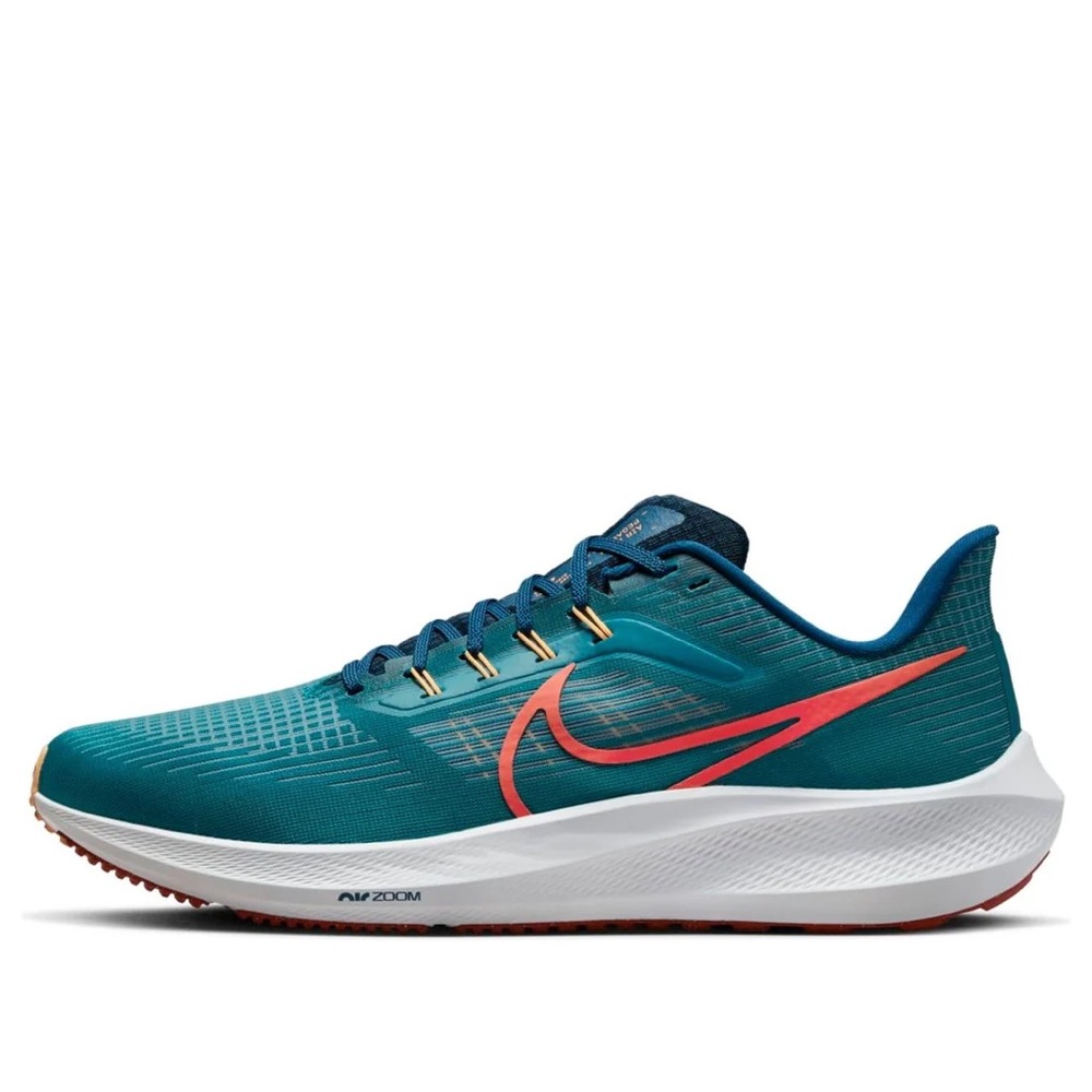 Nike Teal and Peach NikeAir Zoom Pegasus 39 'Spruce Crimson' DH4071-302 - Picture 2 of 6
